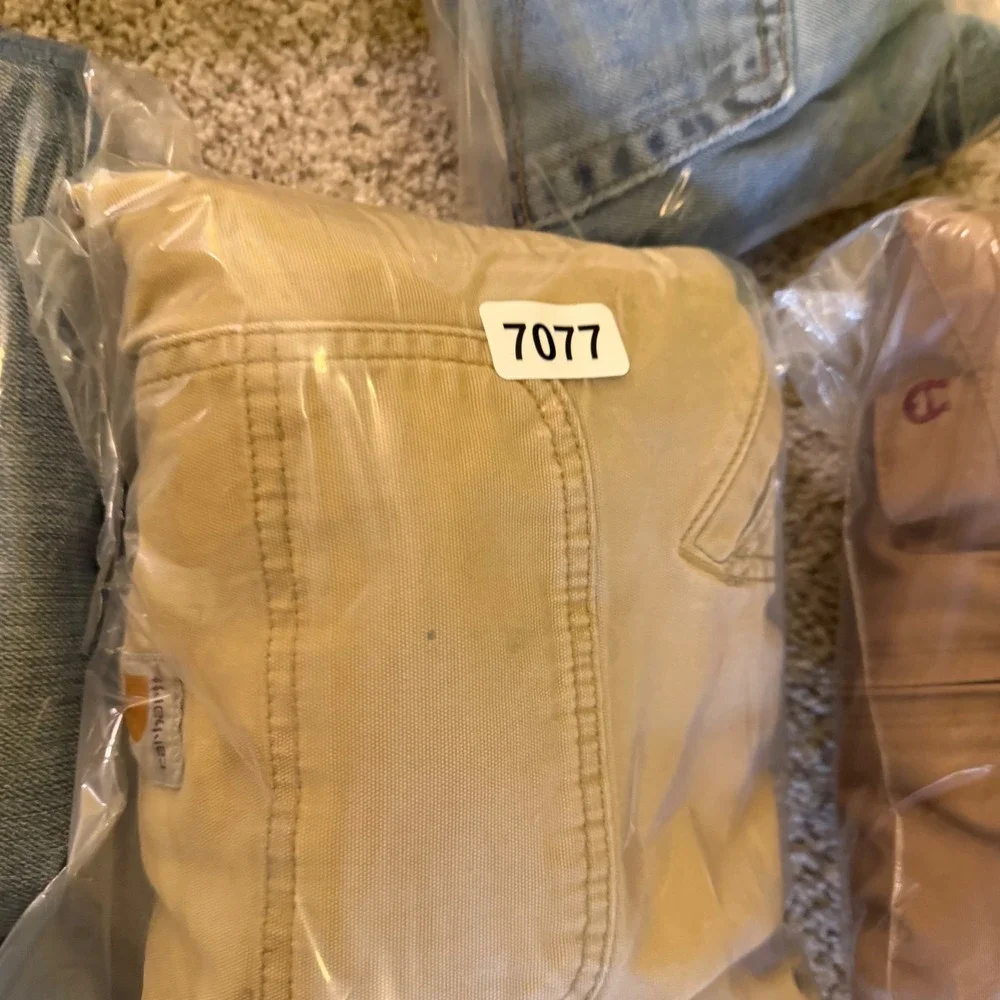 Carhartt Relaxed Fit Carpenter Pants Tan Canvas Mens‎ 32x30 Distressed Utility